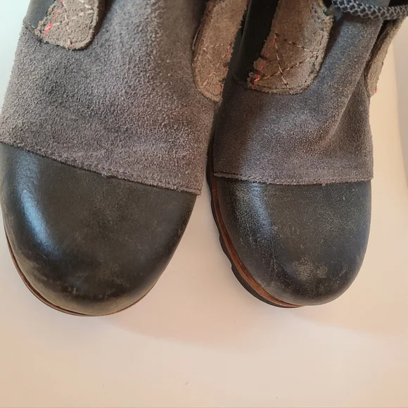 Sorel Cate The Great Wedge Tall Stylish Lace-Up Boots with Red Stitching - Picture 12 of 14